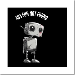 404 Fun Not Found v1 (round) Posters and Art